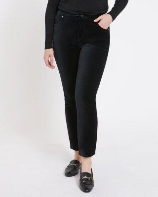 Paul Costelloe Living Studio Black Velvet Trousers Paul Costelloe Living Studio Black Velvet Trousers