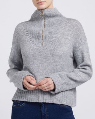Half Zip Funnel Neck Jumper Half Zip Funnel Neck Jumper