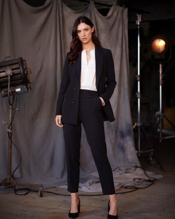 Paul Costelloe Living Studio Black Double Breasted Blazer Paul Costelloe Living Studio Black Double Breasted Blazer