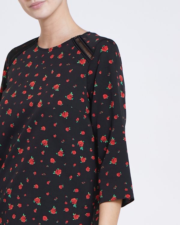 Round Neck Print Top