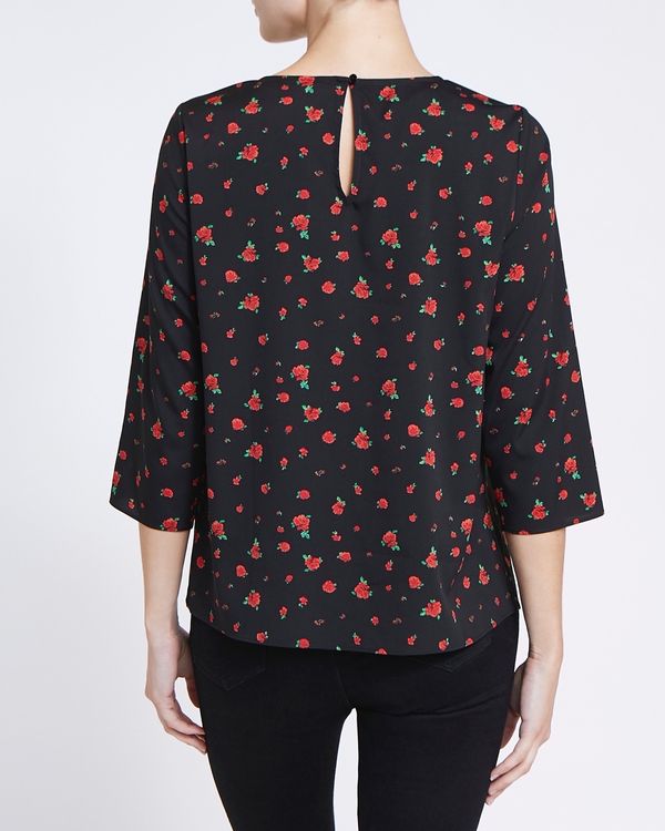 Round Neck Print Top