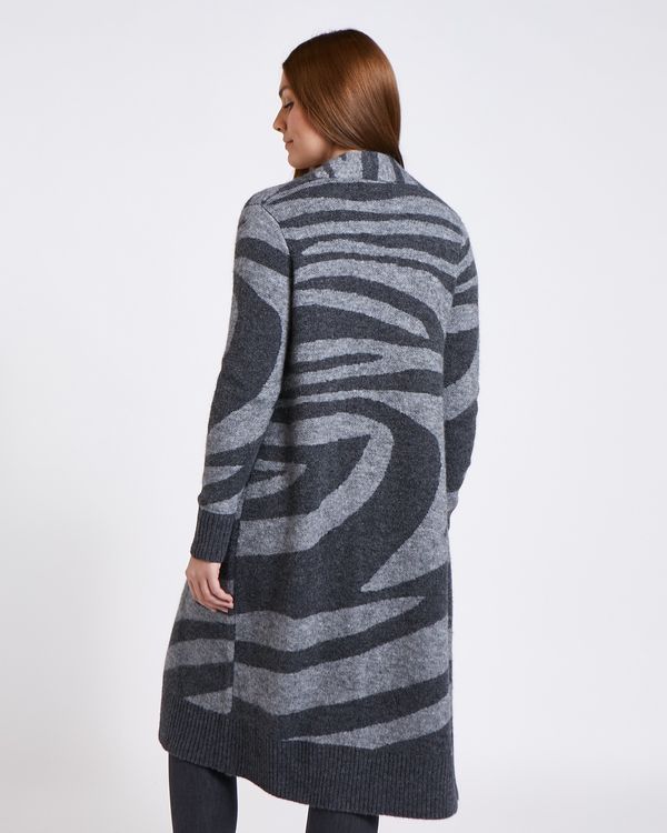 Paul Costelloe Living Studio Grey Animal Coatigan
