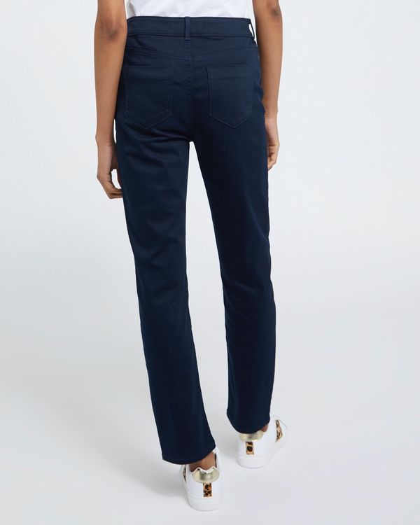 Straight Fit Mid Rise Jeans