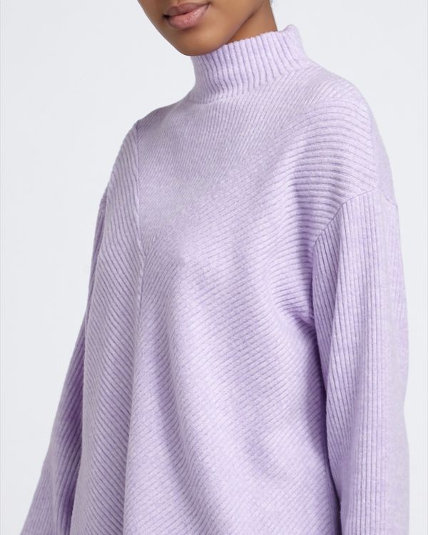 Rib High Neck Jumper