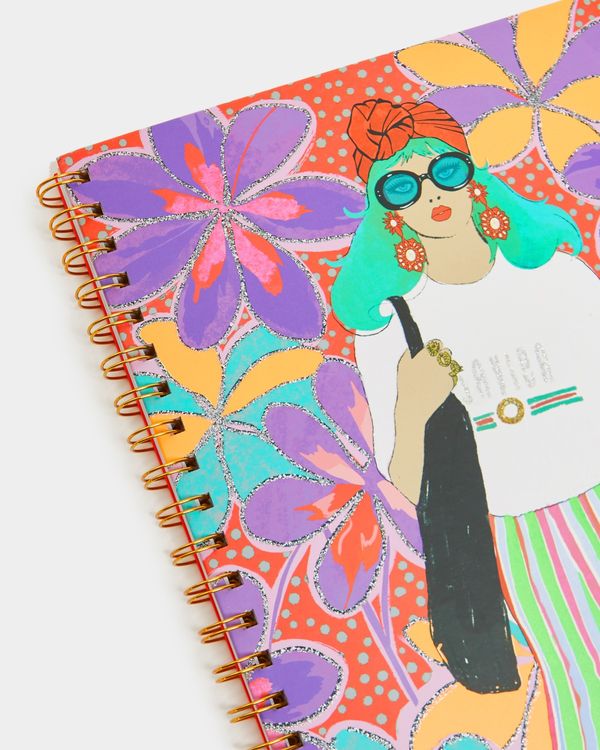Savida A4 Glitter Print Notebook