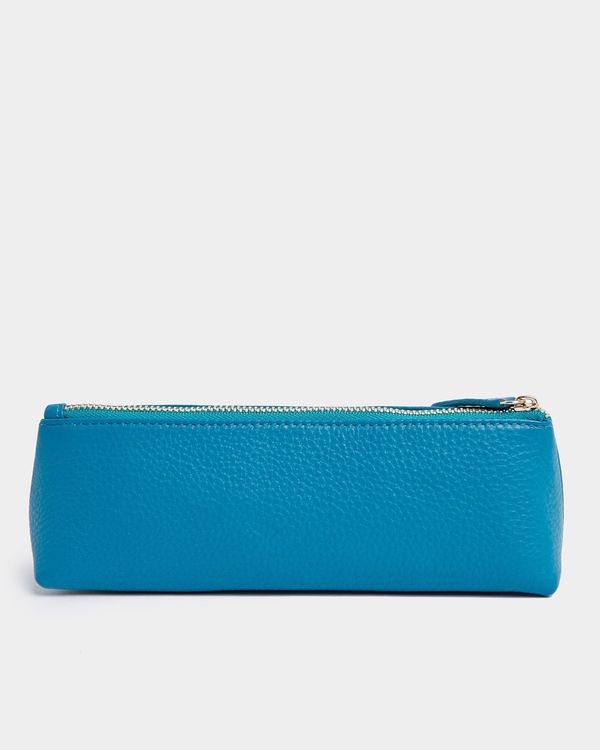 Paul Costelloe Living Studio Turquoise Leather Pencil Pouch